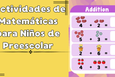 Actividades de Matemáticas para Niños de Preescolar