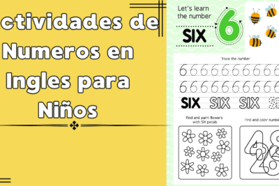 Actividades de Numeros en Ingles para Niños de Preescolar