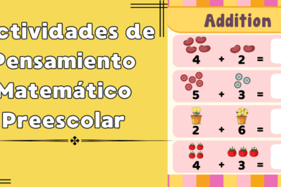 Actividades de Pensamiento Matemático Preescolar