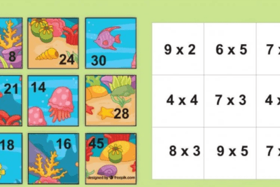 Rompecabezas de Multiplicaciones Para Imprimir